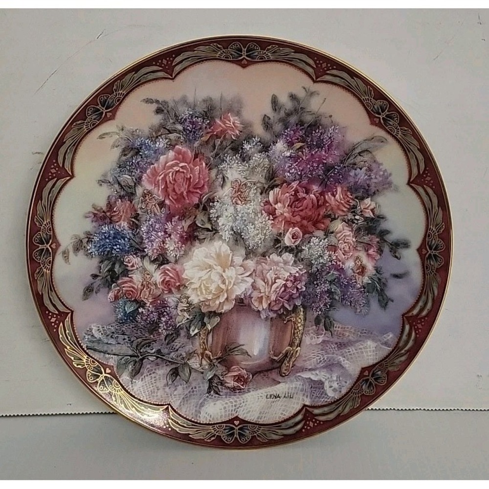 Vintage‎ 1993 Bradford Exchange MAGIC MAKERS by Lena Liu Floral Collector Plate